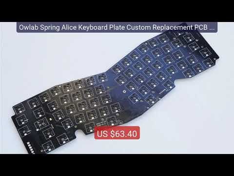 Owlab Spring Alice Keyboard Plate Custom Replacement PCB & ... — Top Pick 2026 | Unbeatable Price!