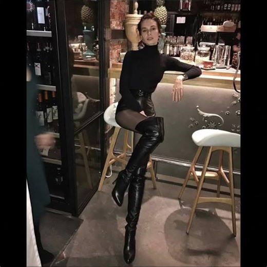 very nice collection of long leather and latex thigh high heel boots for women and girls