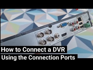CCTV camera DVR setup & connection ports and functions