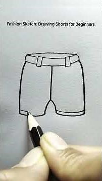 In this video, learn how to draw simple shorts step by step using a pencil. This ea