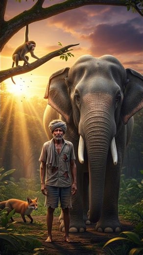 The Kind Farmer and True Jungle Friends | Emotional Forest Story#HeartTouching #LikeShareSubscribe