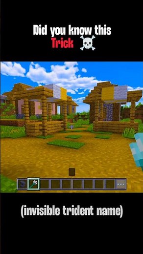 Did You Know This Secret Minecraft Trident Trick? ☠️ #minecraft #minecraft100k