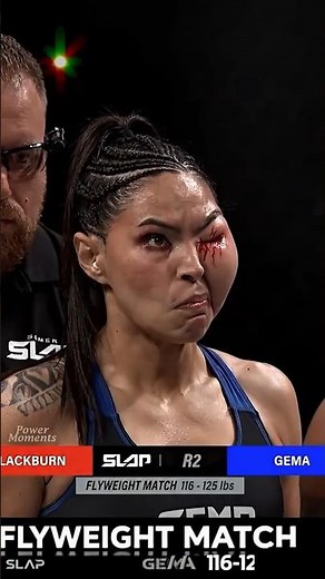 Blackburn vs Gema: The most brutal slap yet! #slapbattles #ufc #mma #shorts