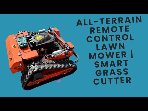 All-Terrain Remote Control Lawn Mower | Smart Grass Cutter