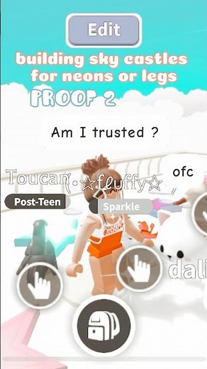 Building sky castles in adopt me #adoptme #adoptmeroblox #preppy #roblox #skycastle #preppyslay