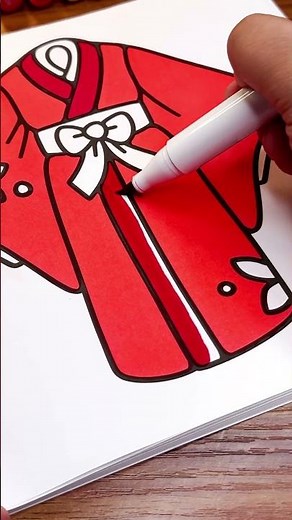 Kimono | 100 Bold & Easy Coloring Book | Jade Summer