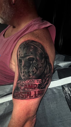 Started up a #horror sleeve can wait to do more! #florida #tattoos #booking #fridaythe13th