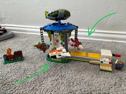 This LEGO creator 3in1 fairground carousel set can be very interactive!