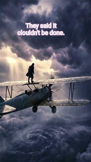 Why is He Standing on a Plane Wing in THIS Weather? #shorts #aiart