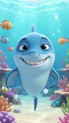 Dirty Shark Teeth | Brush Your Teeth | Dentist Song | Rhymes & Kids Cartoon #shorts #minitoystories