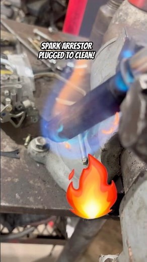 How to clean a plugged spark arrestor