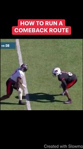 6.8K views · 85 reactions | HOW TO RUN A COMEBACK ROUTE | First Down Training | Facebook