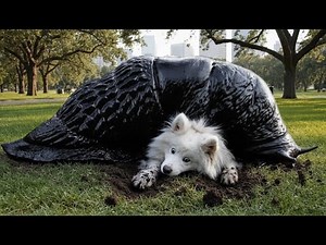 Rescue Samoyed dog from giant snail Attack