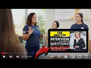 Food and Beverage Director Interview Questions and Answers | How To Ace Your Interview Questions