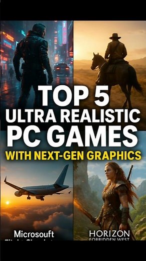 Top5 Ultra Realistic PC Games with Next-Gen Graphics in 2025 #top5 #realisticgraphicsgame #shorts