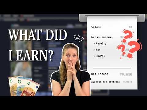 How much I made in my first 14 days as a Knitting Designer | Making my first Pattern