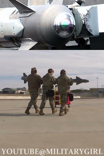 Loading the AIM-9X Missile on an F-16 (no analogues in Russia) #Shorts