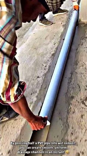 Practical Innovation: Casting Concrete Gutters Using PVC Pipes