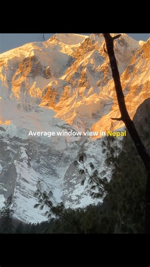 Average window view in Nepal