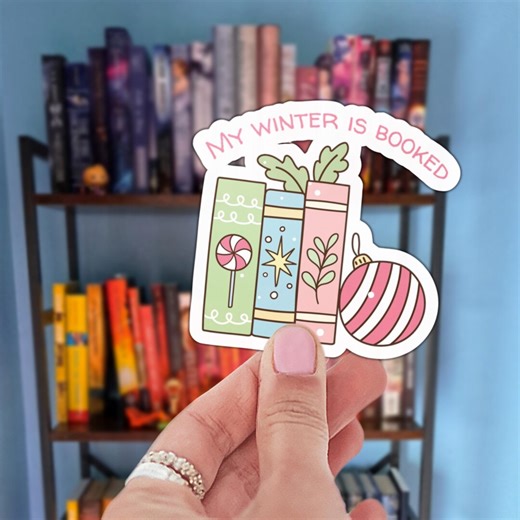 My Winter is Booked Sticker Reader Kiss-cut Vinyl Decal - Etsy