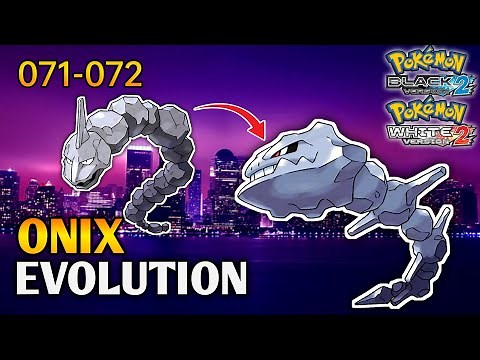 How To Evolve Onix Into Steelix In Pokemon Black 2 & White 2 | Unova Pokedex