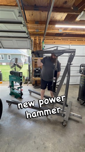 Setting up my new Grizzly G0996 power hammer #metalshaping #metalwork #tools