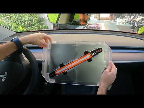Best Tesla Y matte screen protector from Spigen installed in 5 minutes
