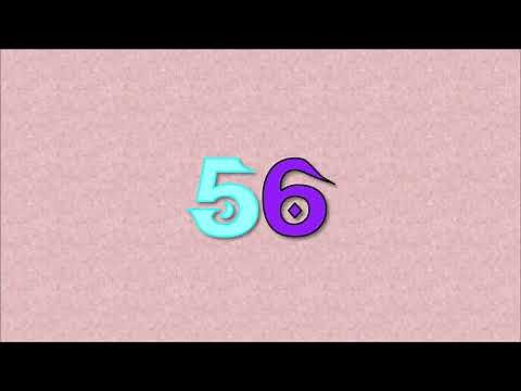 Colorful Numbers 0 to 1000 with Pattern Background Part 1!!! (0-100)
