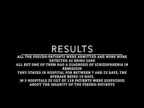 Clinical Studies Rosenhan 1973