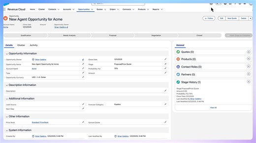 3.4K views | Get instant quotes, summaries, and amendments using natural language with Agentforce for Revenue. Reduce errors with precise quotes within your business rules. Plus, adjust pricing in real time and stay compliant at every step. #SalesforceRelease: https://sforce.co/4kxn3yX | Salesforce | Facebook
