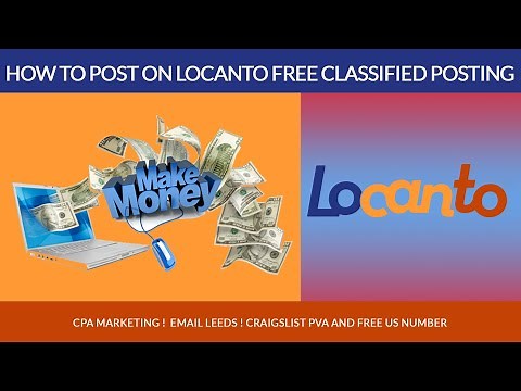 How To Post On Locanto Free Classified Posting CPA Marketing And Free US Number