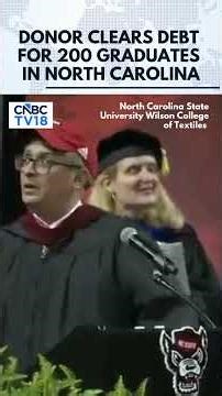 Legacy of Giving: Donor Pays Off Debt For Entire North Carolina State Graduating Class | N18G