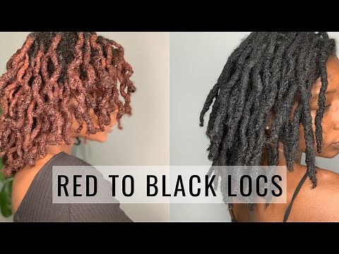 Dyeing My Locs JET BLACK | Beginner Friendly