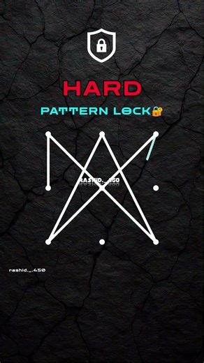 HARD PATTERN LOCK 🔐 IN ANDROID PHONE 📱 TRY NOW 😉 AND COMMENT ME ANY LATTER 🤩 #viralvideo #pattern
