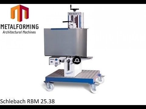 Schlebach RBM 25.38 Roof Panel Curving & Curved Standing Seam Machine