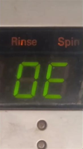 lg washing machine oe error # water outlet error code