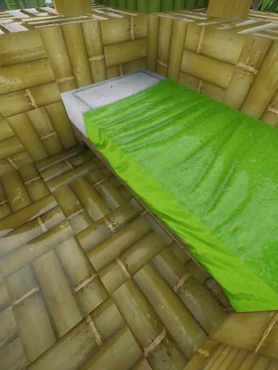 Instant 4x5 Bamboo House Tutorial 🎍 #minecraft #shorts #easybuild