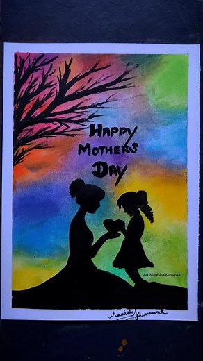 Beautiful Mother and Daughter | Drawing with soft Pastels |Easy Step by step mother's day drawing