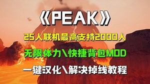 25人联机最高支持2000人【PEAK】无限体力/快捷背包MOD整合包安装/一键汉化教程