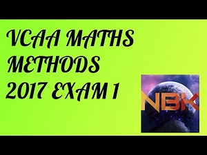 2017 VCE Mathematical Methods Exam 1 Suggested Solutions