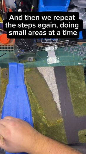 Adding some unkempt static grass to my t-trak module. Stay to the end to see the results! #nscale