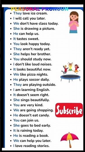 Personal Pronoun|Made Easy| Examples|class 6-12
