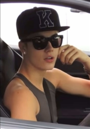 the video in the beginning is from another time justin was being harassed by the paparazzi a year after the phone call. the fisker is only seen towards the end, since I only had a short video of that. justin said,