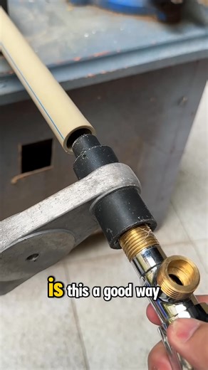 This Genius Way to Make Threads on PPR/PVC Pipes Actually Works! #plumbing #plumber | M Diy Shorts
