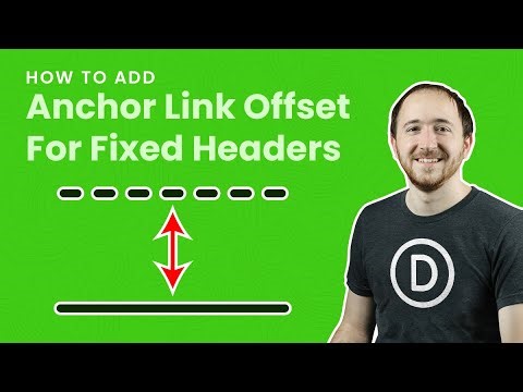 How To Add An Anchor Link Offset In Divi For Fixed Headers