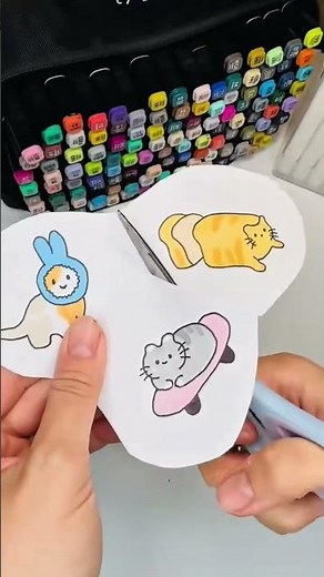 Diy Kawaii Cats Stickers #paperdiy #diy #kawaii #sticker #stickers