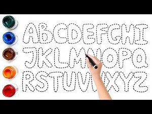 ABC Drawing for Kids | Learn to Draw & Paint Alphabet A to Z | Easy Coloring for Toddler & Preschool