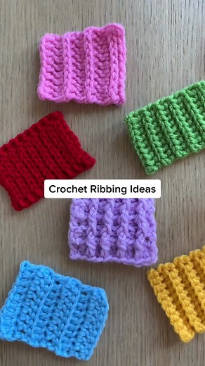 Crochet Ribbing Stitches Tutorial for Beginners