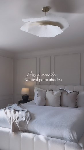 BECKY - DIY & HOME INSPIRATION on Instagram: "My favourite interior paint choices… Will always be - Beige tones + black Classic, timeless and so bright and airy. But still with a little drama from the black accents. You’ll find lots of that in our home. My favourite neutrals in our home: 1: Bedroom = Skimming Stone by Farrow & Ball 2: Hallway & Landing = Clay Figurine by Valspar Paint 3: Living Room = Wevet by Farrow & Ball Paired with: Black Jack by Frenchic Paint Which beige tone do you like t