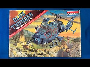 Monogram 1984 Blue Thunder Vintage Model Helicopter Kit Review Unboxing